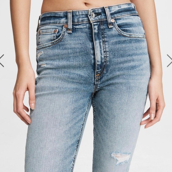 Rag & Bone | Nina High Rise Skinny Ankle Jean - Picture 6 of 15